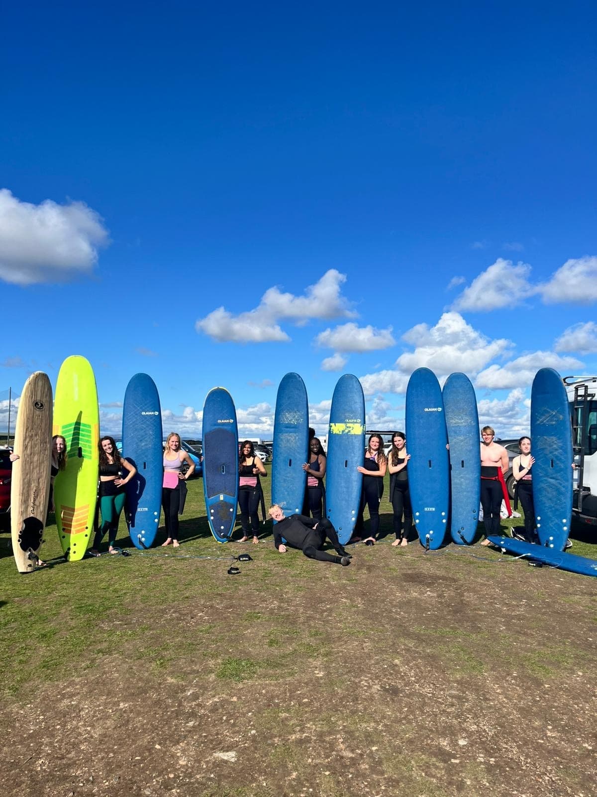 Dundee University Surf Club local surf trip