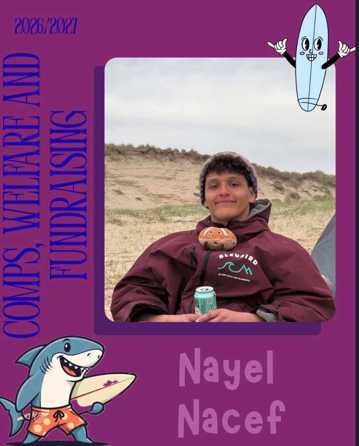 Dundee University Surf Club committee member 11